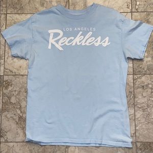 Baby Blue Reckless Los Angeles T-Shirt